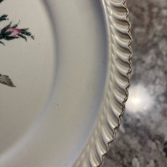 Vintage Harker pottery wild Rose Plate - Picture 3 of 5